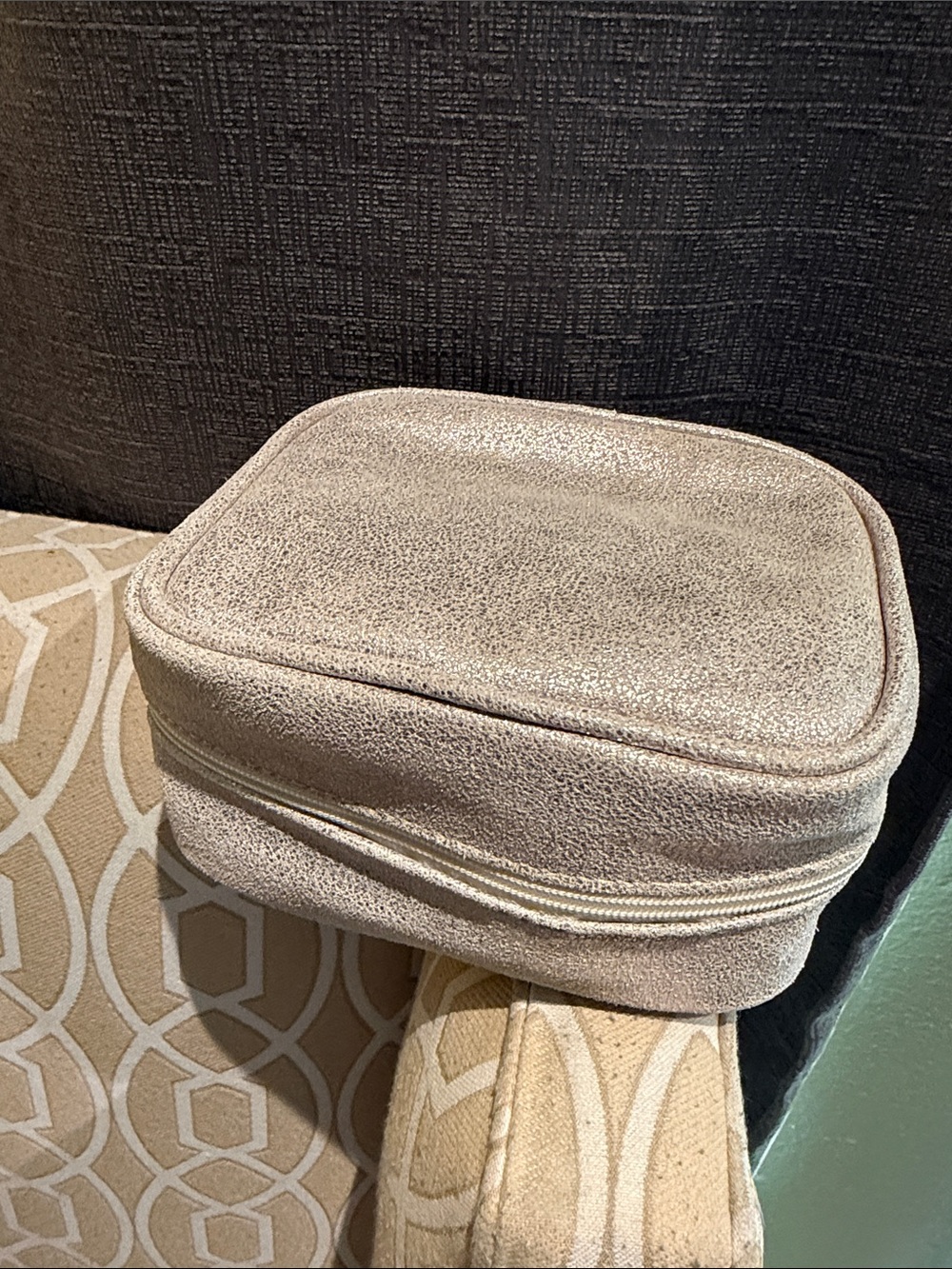 Leather Gold Pill Organizer
